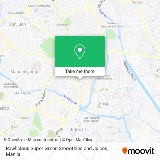 Rawlicious Super Green Smoothies and Juices map