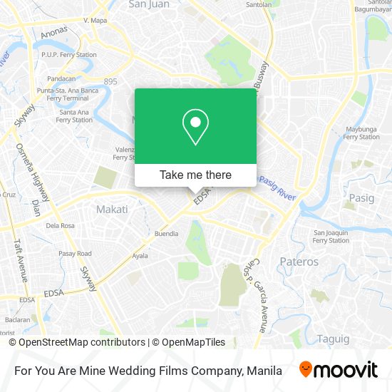 For You Are Mine Wedding Films Company map