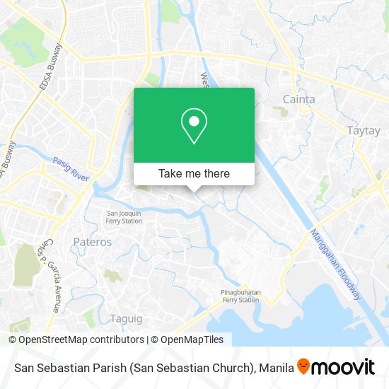 San Sebastian Parish (San Sebastian Church) map