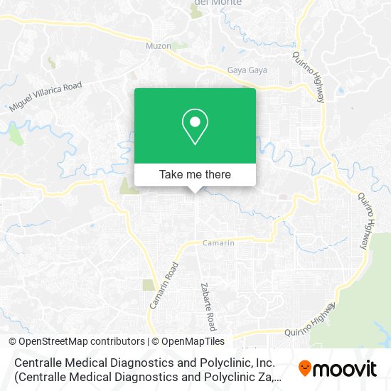 Centralle Medical Diagnostics and Polyclinic, Inc. map