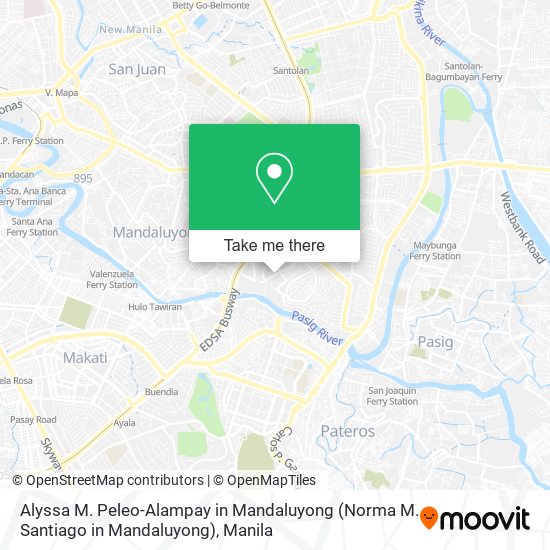 Alyssa M. Peleo-Alampay in Mandaluyong (Norma M. Santiago in Mandaluyong) map