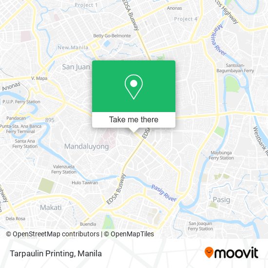 Tarpaulin Printing map