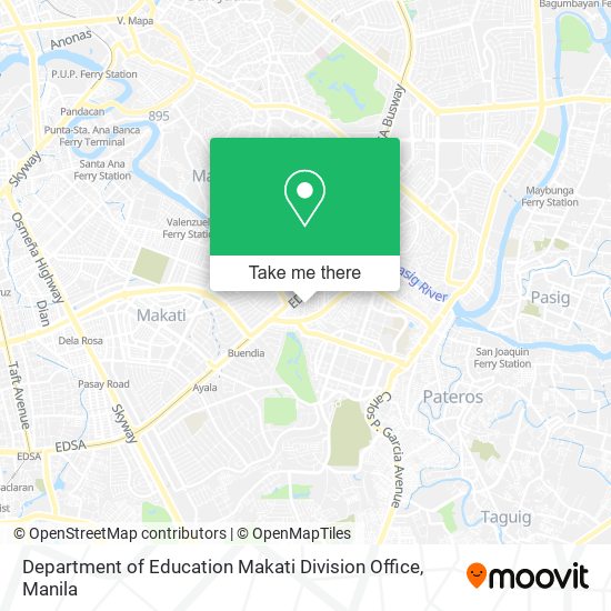 Department of Education Makati Division Office map