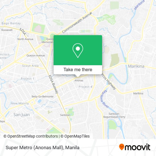 Super Metro (Anonas Mall) map