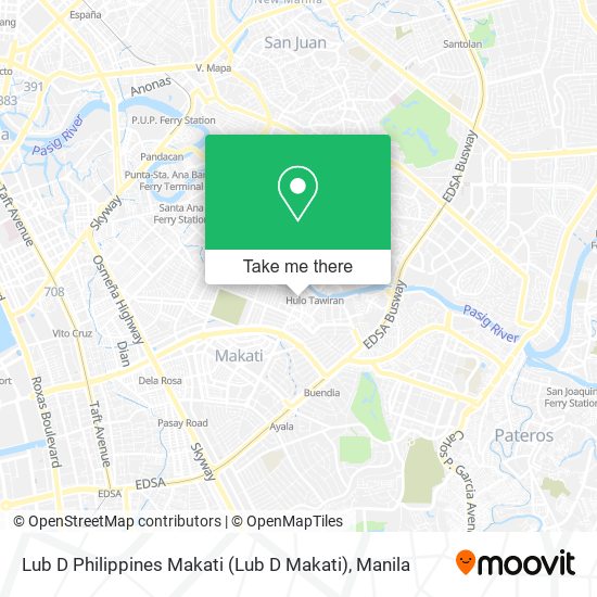 Lub D Philippines Makati map