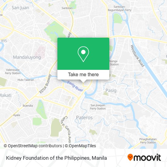 Kidney Foundation of the Philippines map