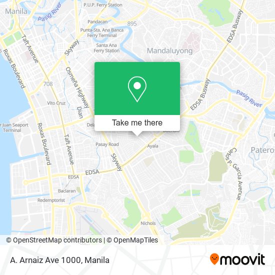 A. Arnaiz Ave 1000 map