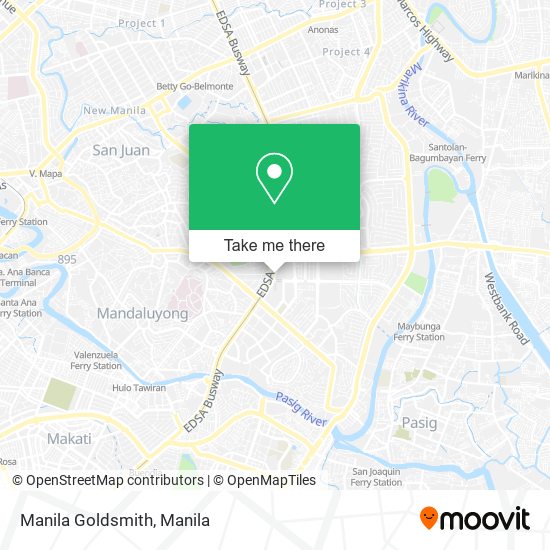 Manila Goldsmith map