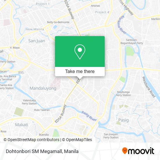 Dohtonbori SM Megamall map