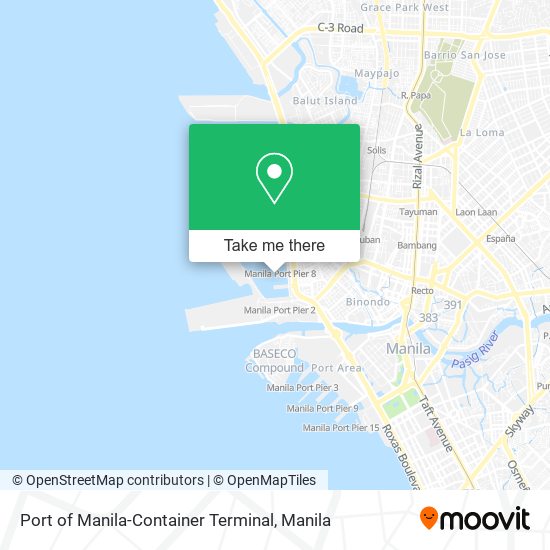 Port of Manila-Container Terminal map