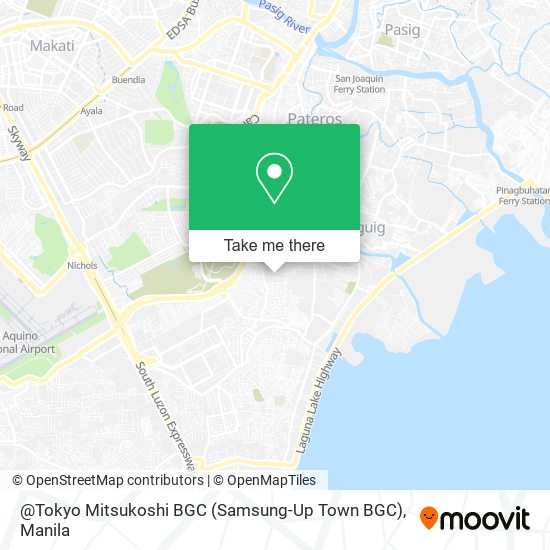 @Tokyo Mitsukoshi BGC (Samsung-Up Town BGC) map