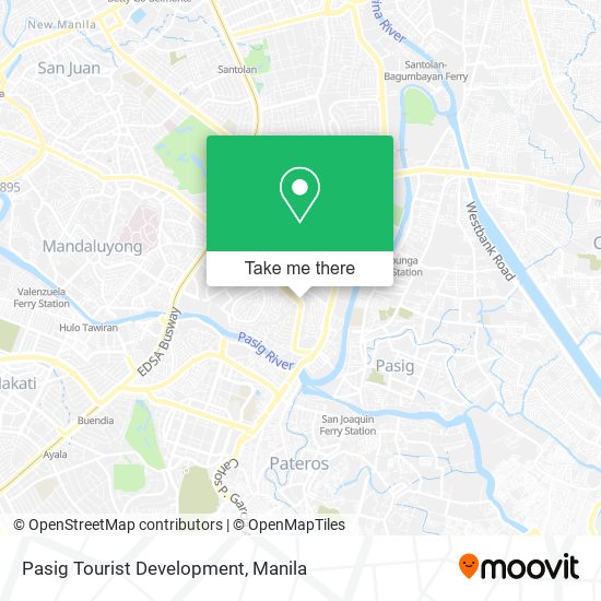 Pasig Tourist Development map
