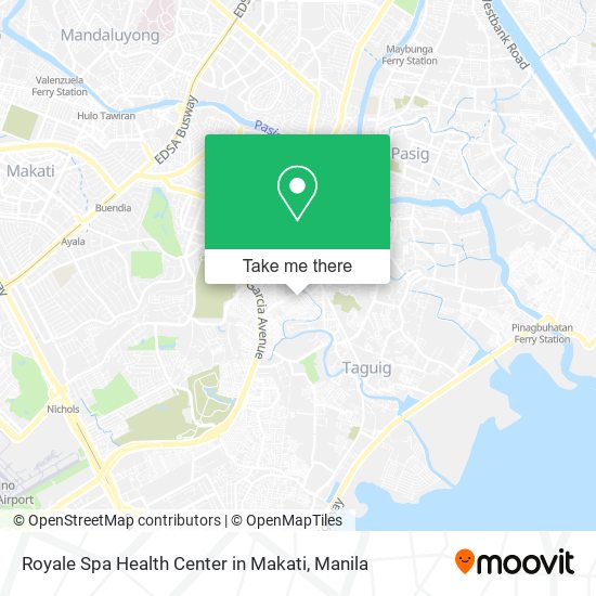 Royale Spa Health Center in Makati map