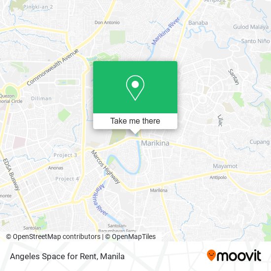 Angeles Space for Rent map