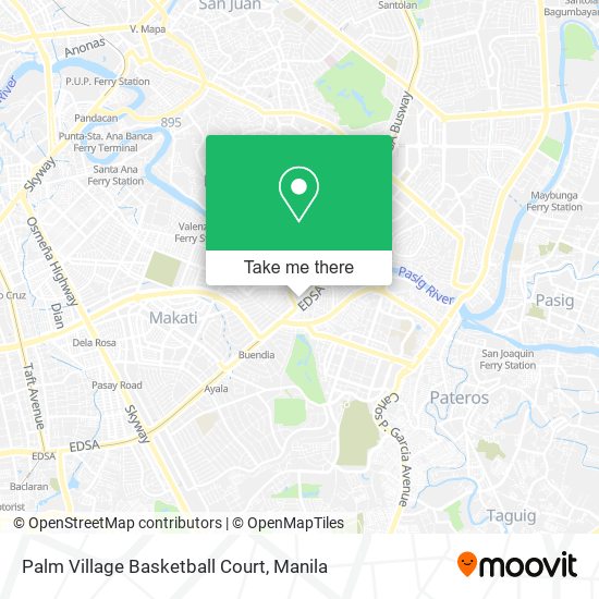 Palm Village Basketball Court map