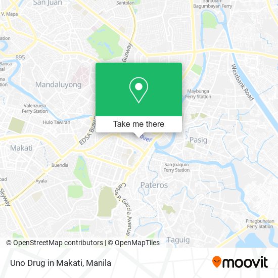 Uno Drug in Makati map