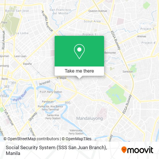 Social Security System (SSS San Juan Branch) map