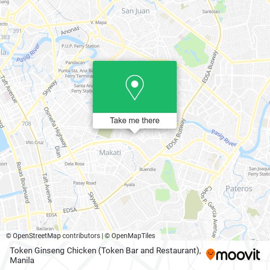 Token Ginseng Chicken (Token Bar and Restaurant) map