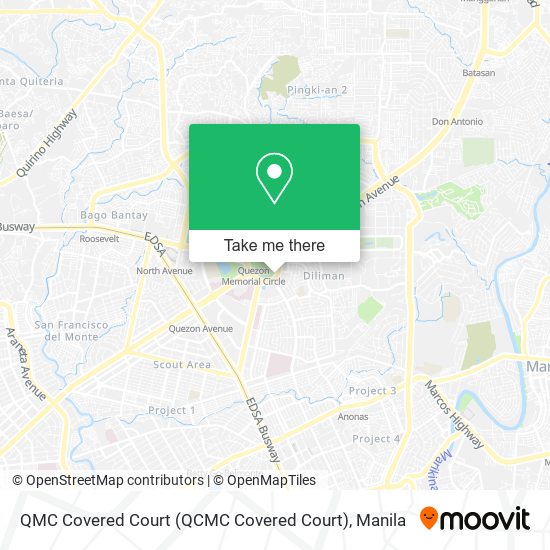 QMC Covered Court (QCMC Covered Court) map