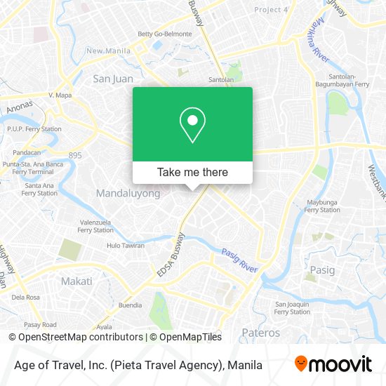 Age of Travel, Inc. (Pieta Travel Agency) map