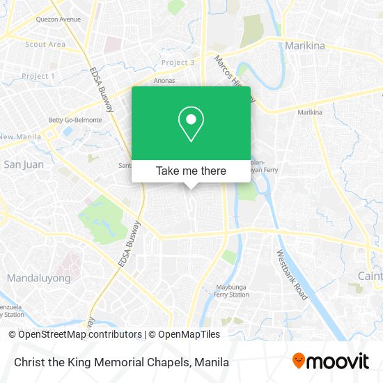 Christ the King Memorial Chapels map