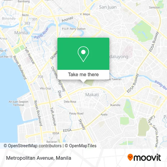 Metropolitan Avenue map