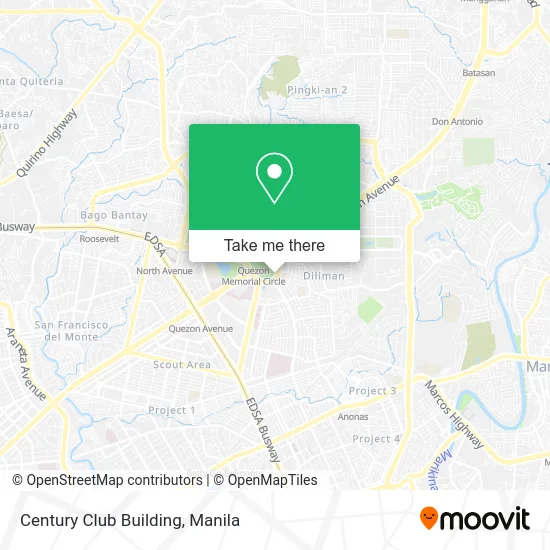 Century Club Building map
