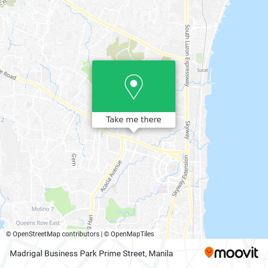 Madrigal Business Park Prime Street map
