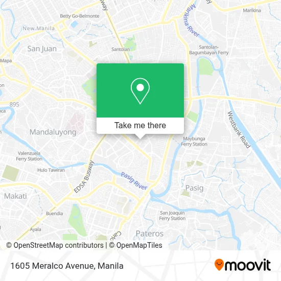1605 Meralco Avenue map