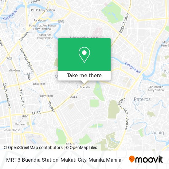 MRT-3 Buendia Station, Makati City, Manila map