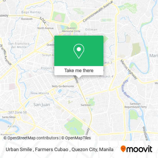 Urban Smile , Farmers Cubao , Quezon City map