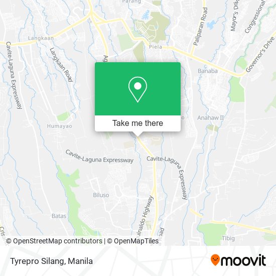 Tyrepro Silang map