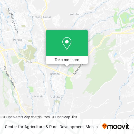 Center for Agriculture & Rural Development map
