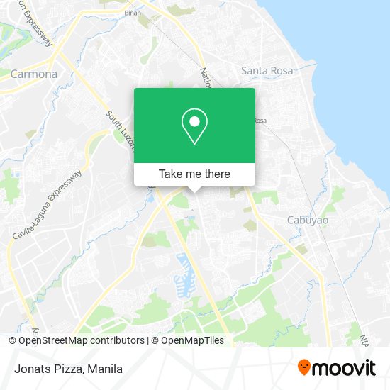 Jonats Pizza map