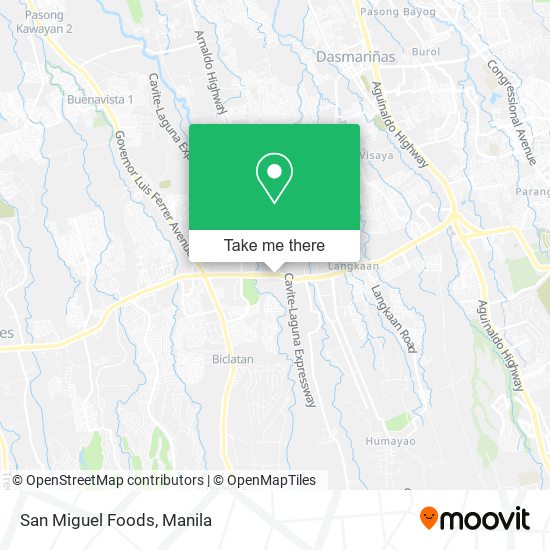 San Miguel Foods map