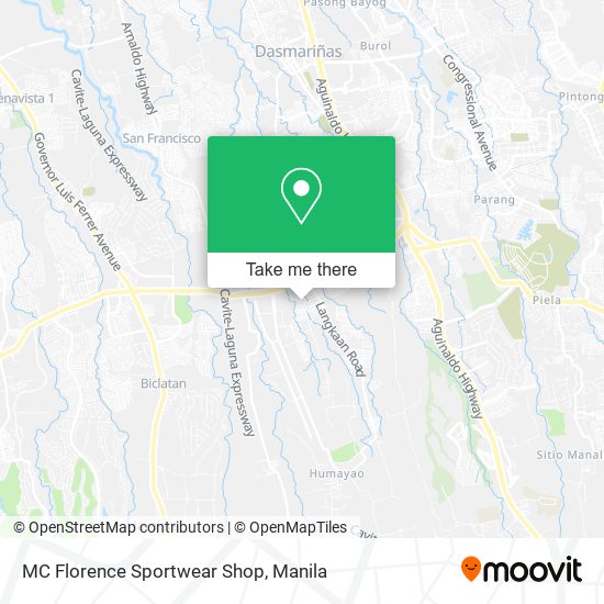 MC Florence Sportwear Shop map