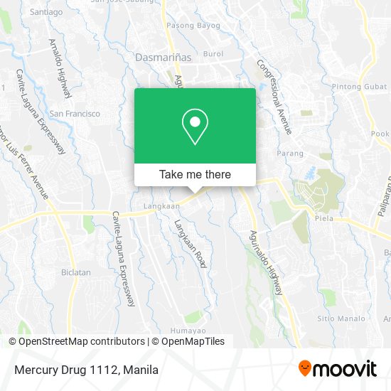 Mercury Drug 1112 map
