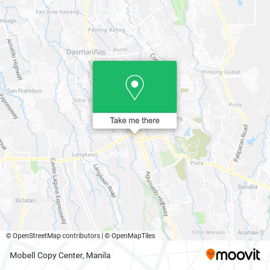 Mobell Copy Center map