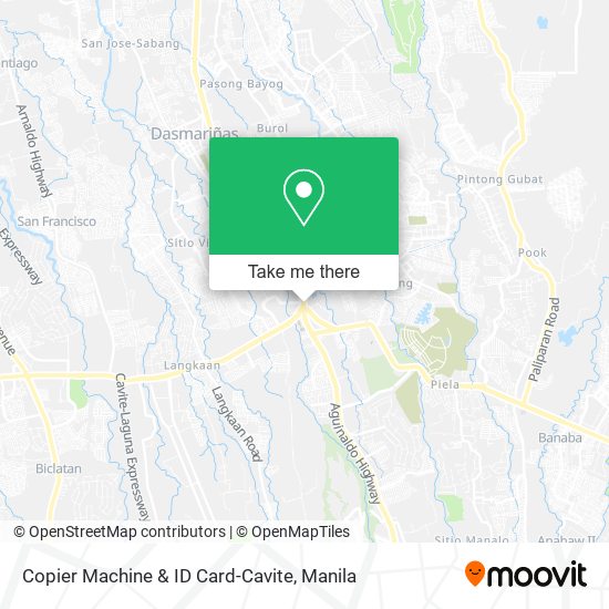 Copier Machine & ID Card-Cavite map