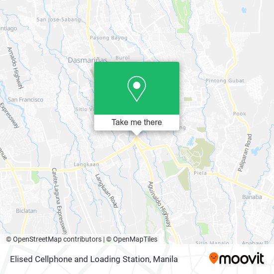 Elised Cellphone and Loading Station map