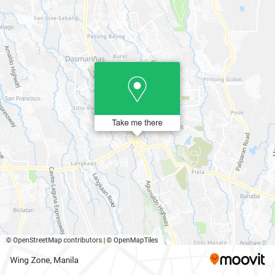 Wing Zone map