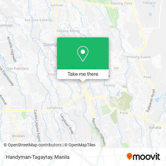 Handyman-Tagaytay map