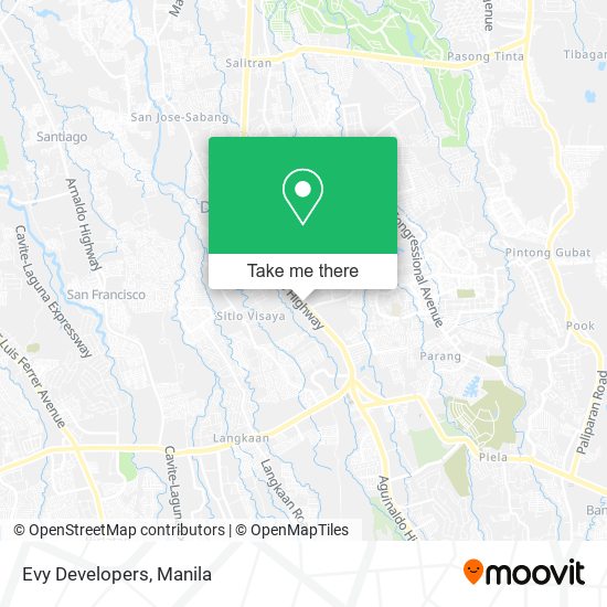 Evy Developers map