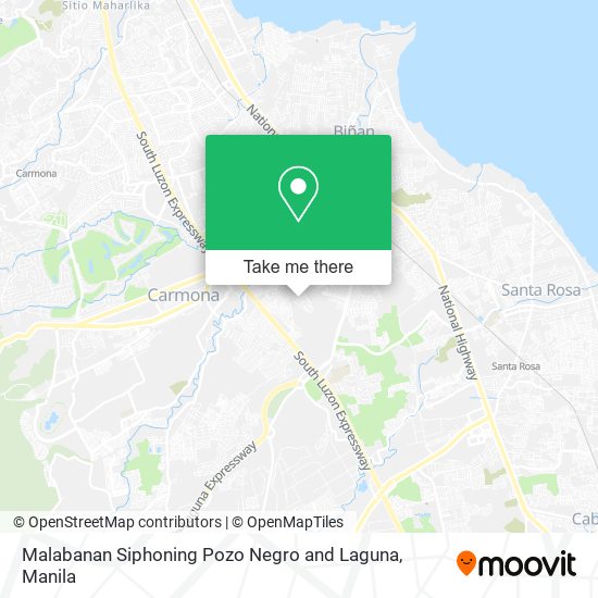 Malabanan Siphoning Pozo Negro and Laguna map