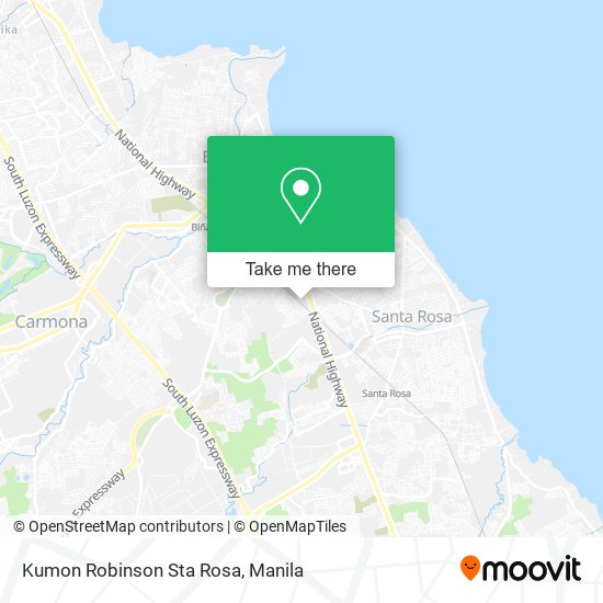 Kumon Robinson Sta Rosa map