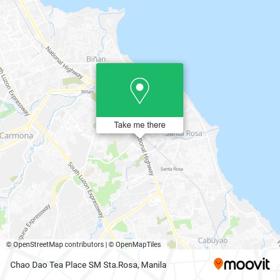 Chao Dao Tea Place SM Sta.Rosa map