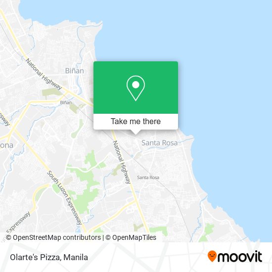 Olarte's Pizza map