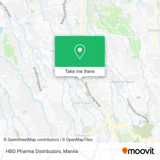 HBD Pharma Distributors map