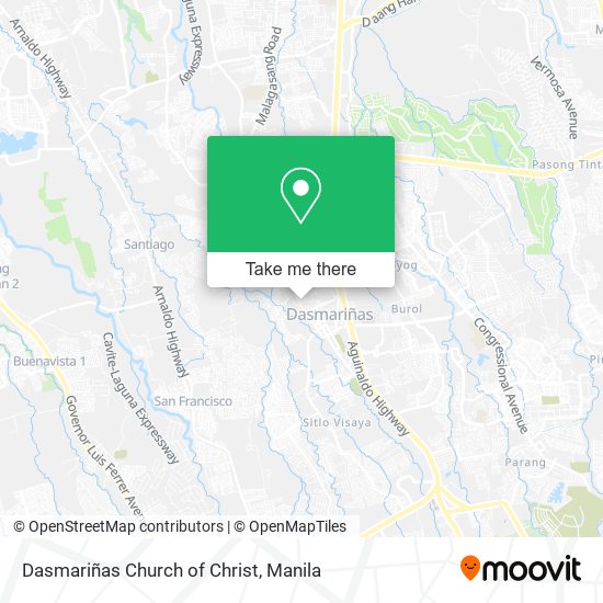 Dasmariñas Church of Christ map
