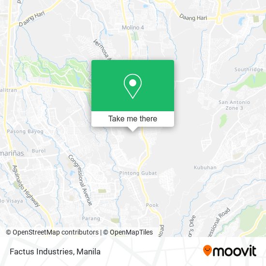 Factus Industries map